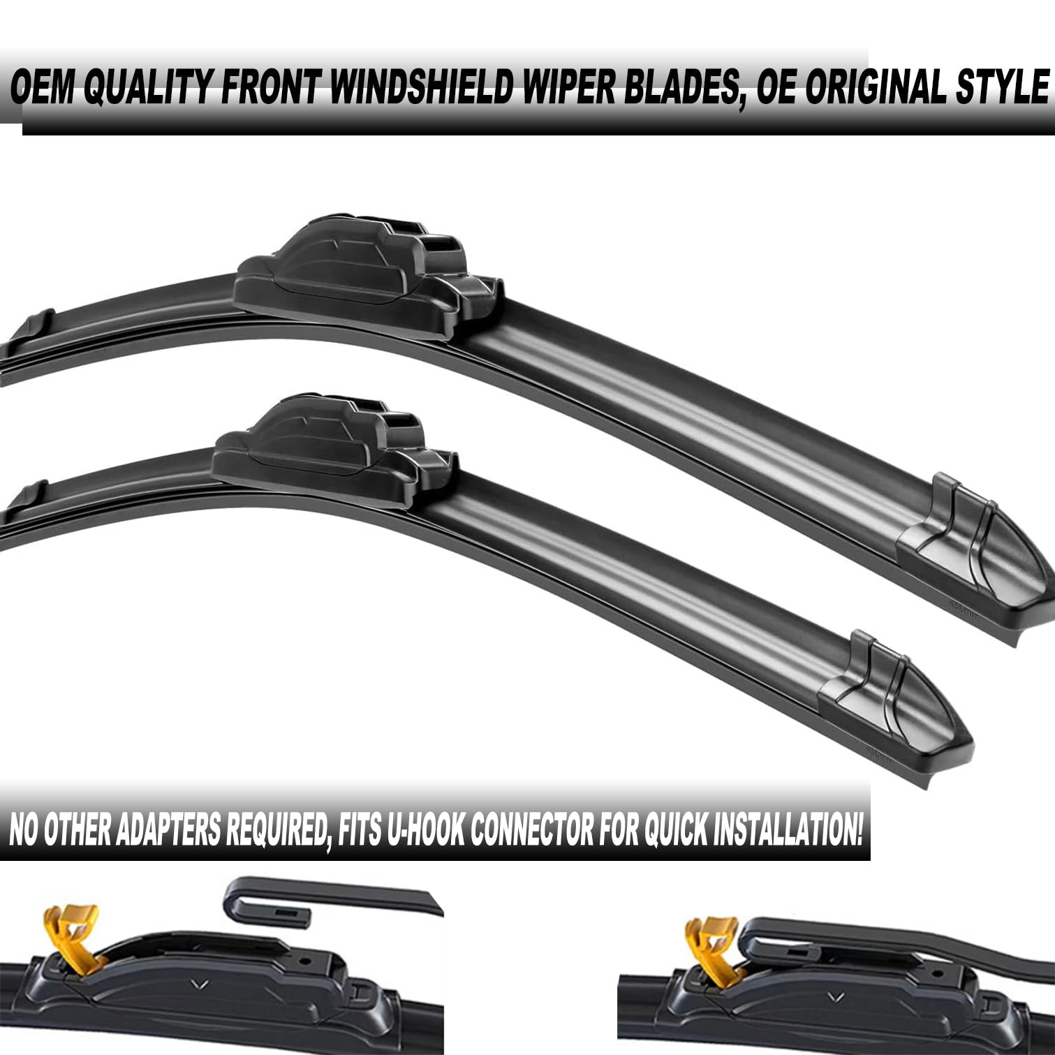 ATTKE OEM Quality Front Windscreen Wiper Blades for Honda Odyssey 2005-2020/C...