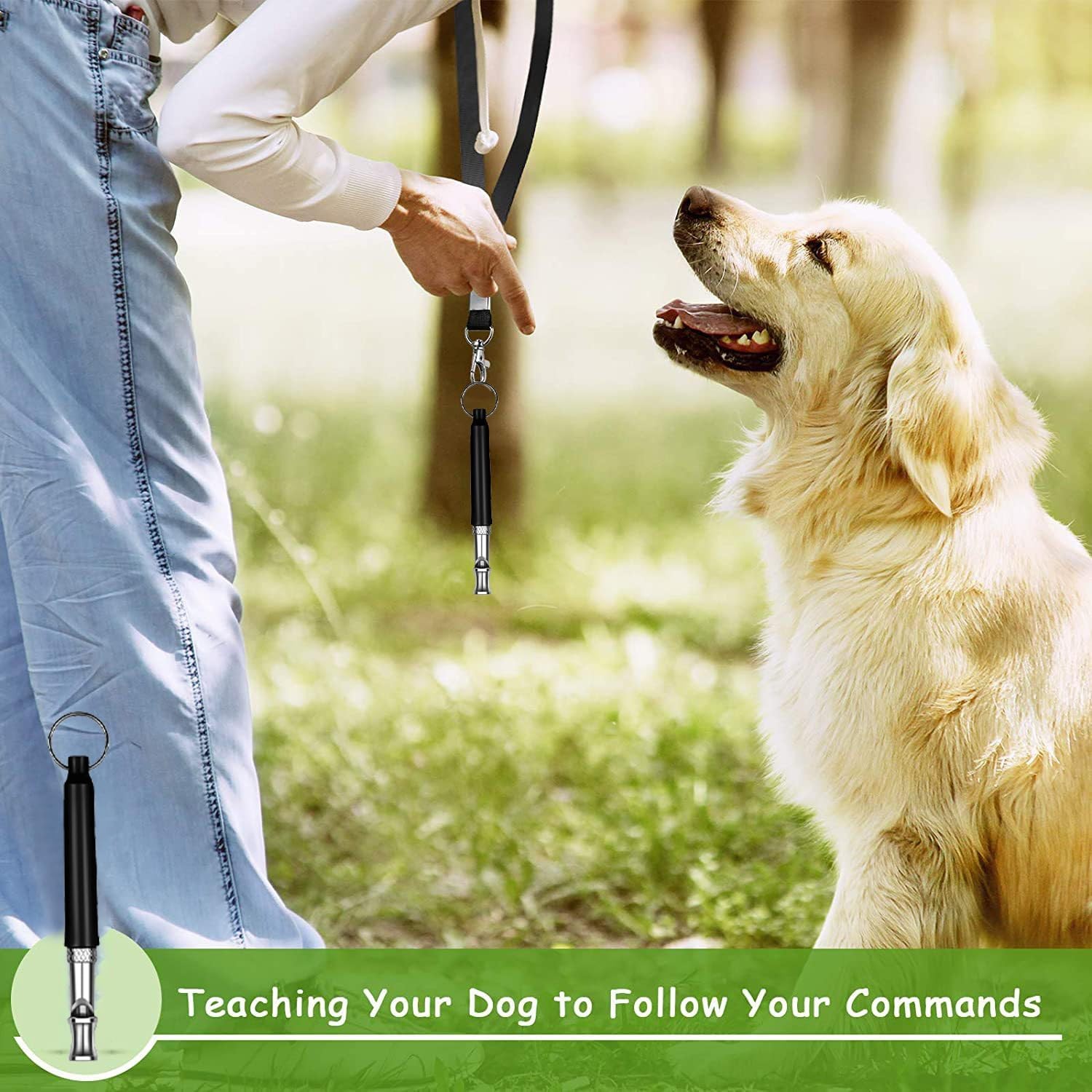 4PCS Dog Training WHISTLE UltraSonic Obedience Stop Barking Pet Sound Pitch
