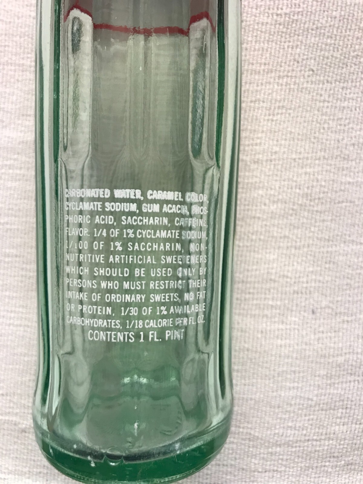 Vintage 1964 Royal Crown Diet-Rite Cola Soda Bottle 16 oz (one pint)