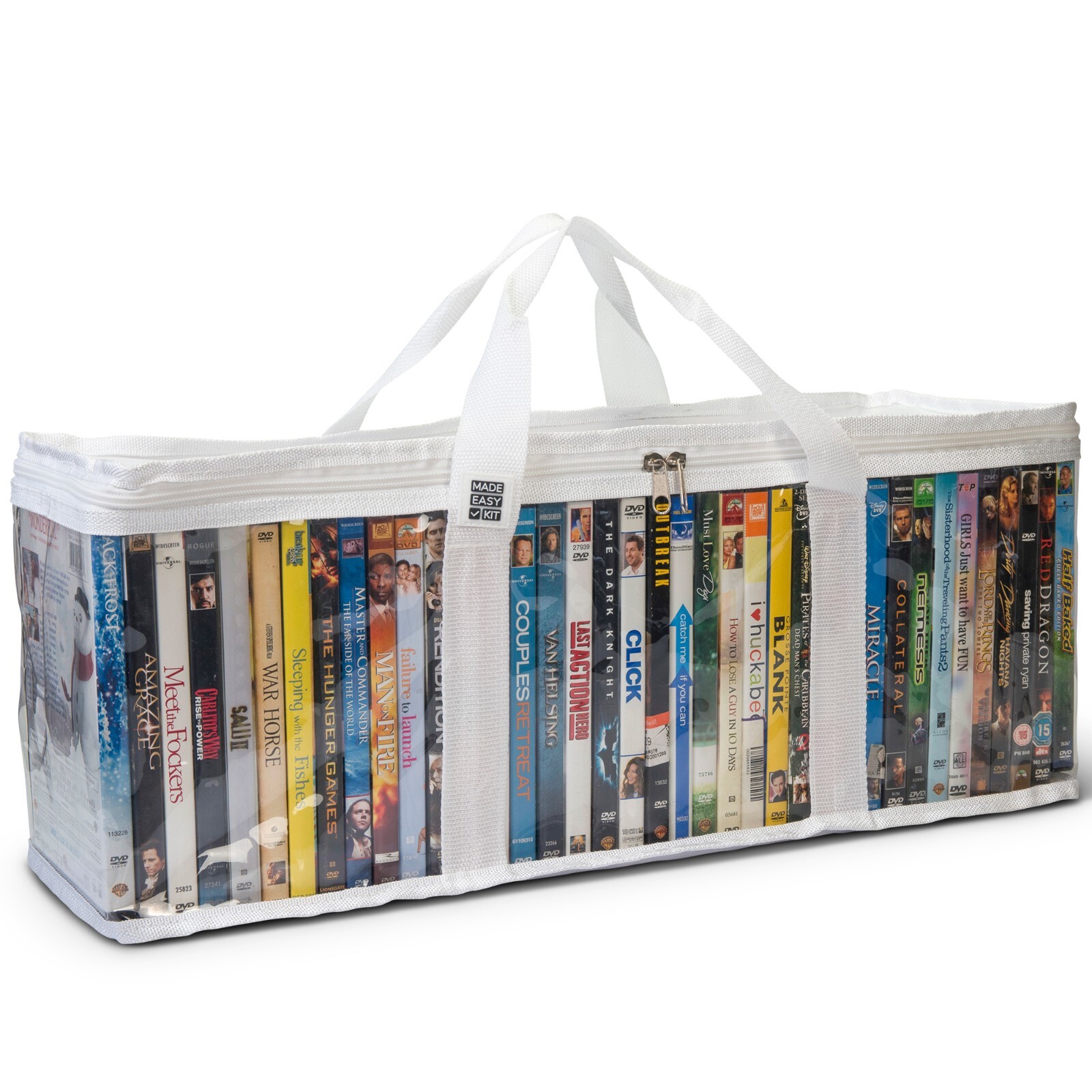 Made Easy Kit Media Storage Cases with Dividers for DVD CD