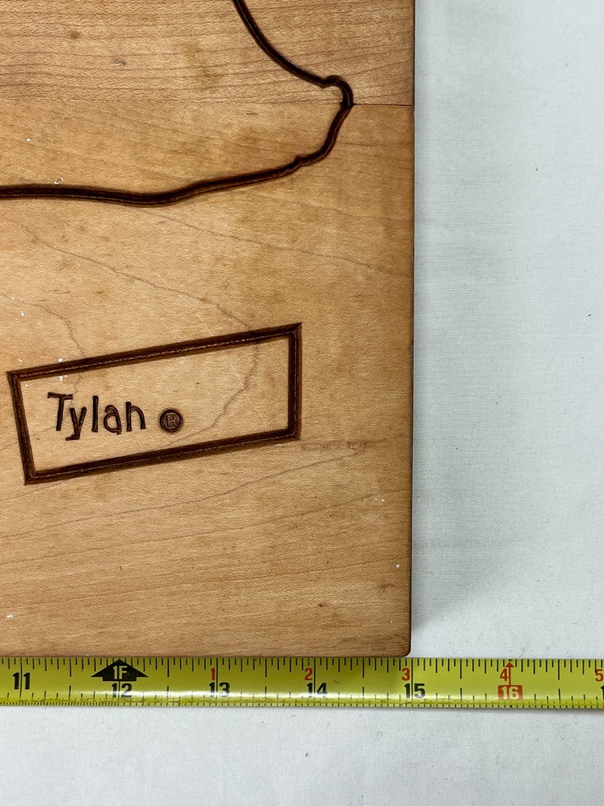 Vintage MOOR MAN'S Pig Wood Cutting Board Advertising Farm - Tylan