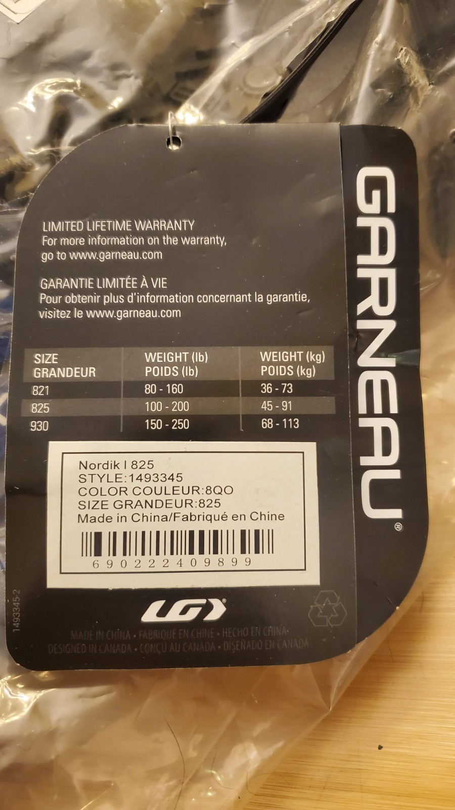 Louis Garneau Adult Nordik I Snowshoes 825 Navy Blue (User Weight 100-200lbs)