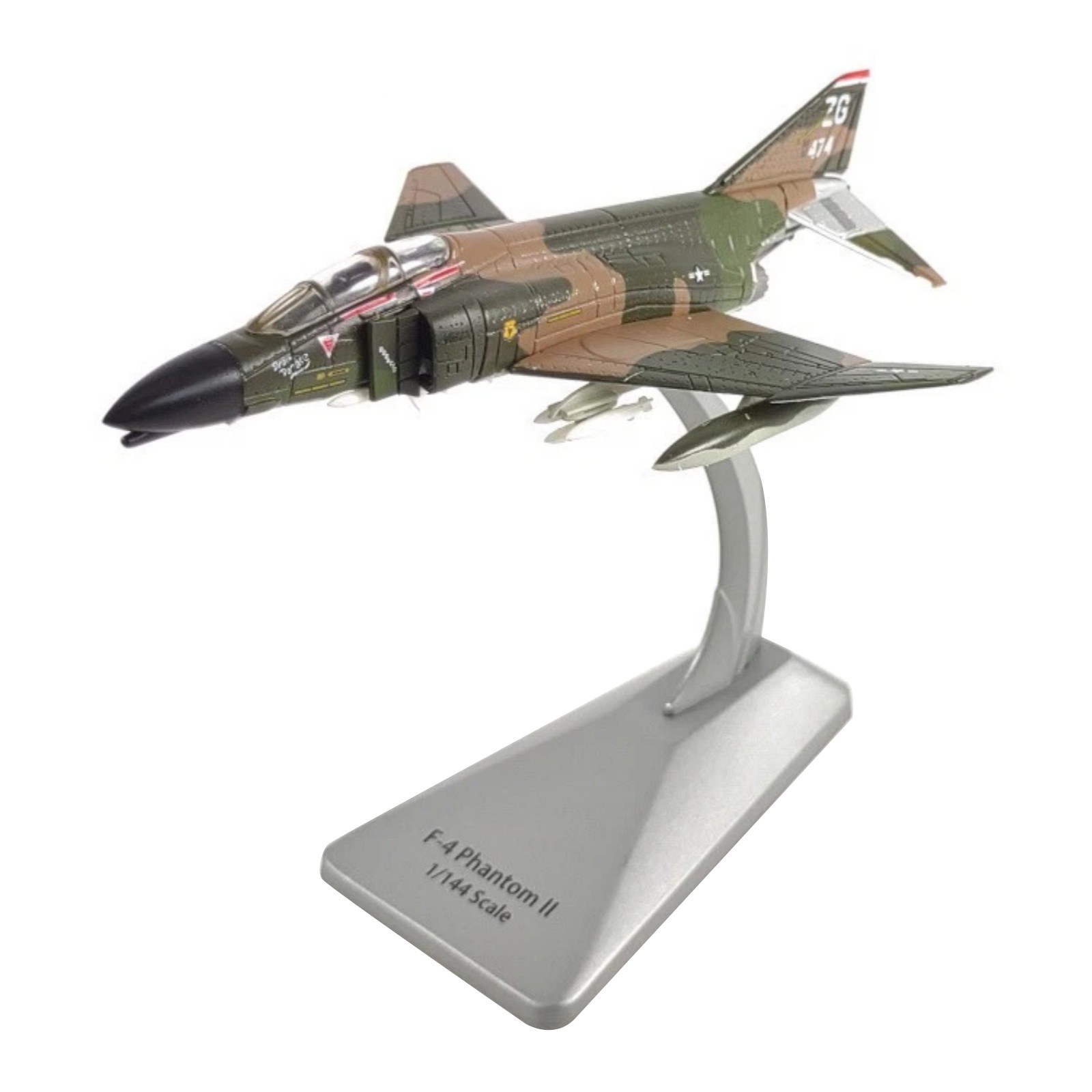 Brand New 14cm Diecast Alloy 1/144 USAF F-4 Phantom II Fighter Model Toy Gift