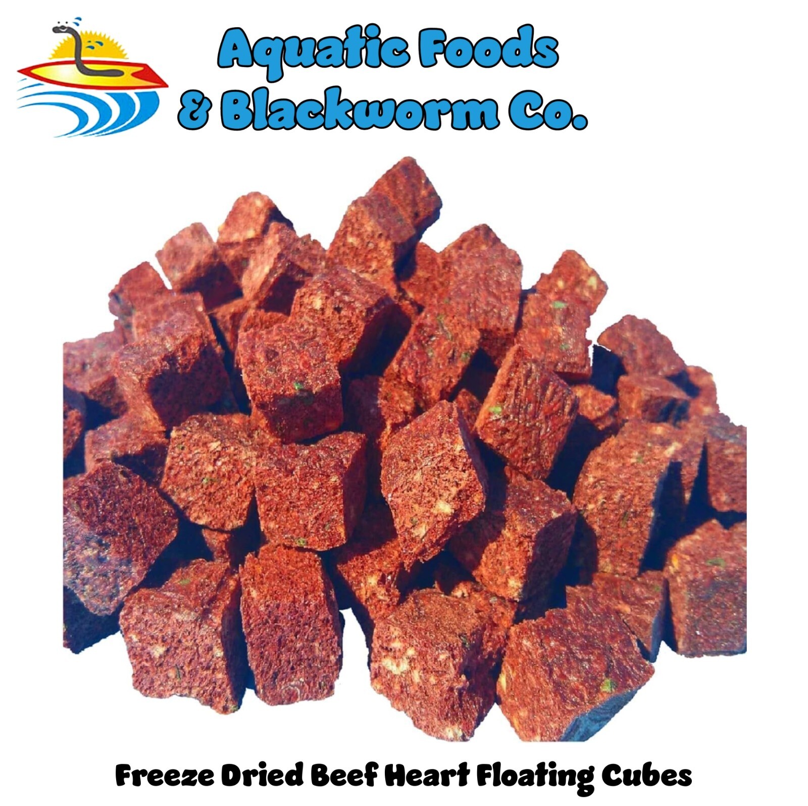 Freeze Dried California Blackworms with Freeze Dried Beef Heart Samples