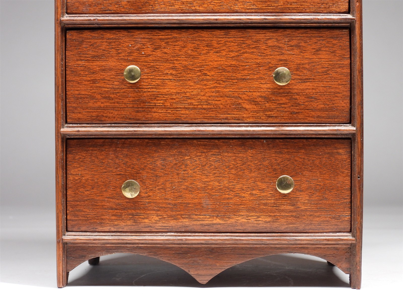 Custom! Bench Made Miniature Mahogany Five Drawer Dresser Jewelry Chest