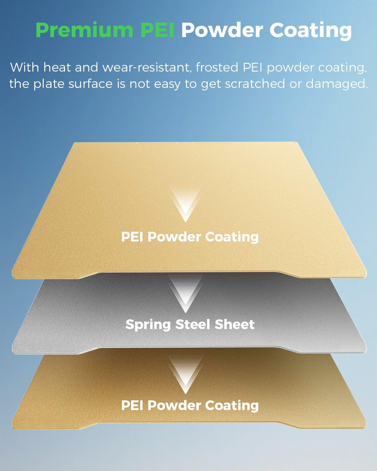 Creality K2 Pro PEI Double Sided Frosted Build Plate 310x325mm for K2 Pro Print