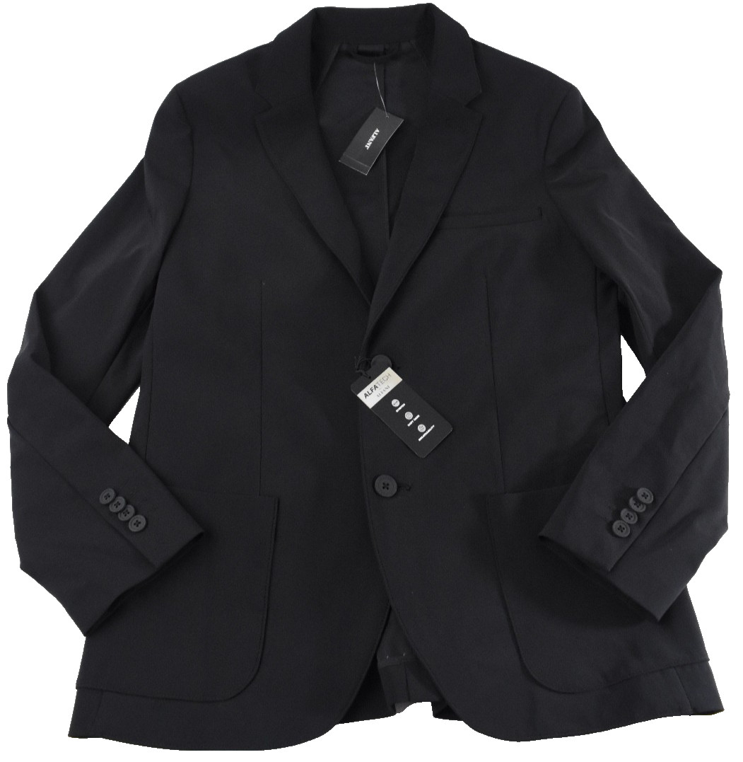 Alfani Men's Sports Coat Jacket Blazer New S M L XL XXL Black 2 Button Stretch