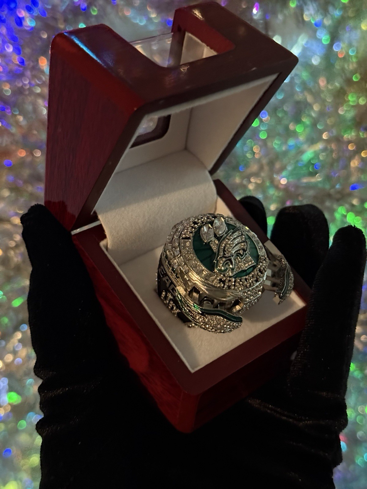 Jalen Hurts Philadelphia Eagles Championship Ring – Pop Out Wings Edition