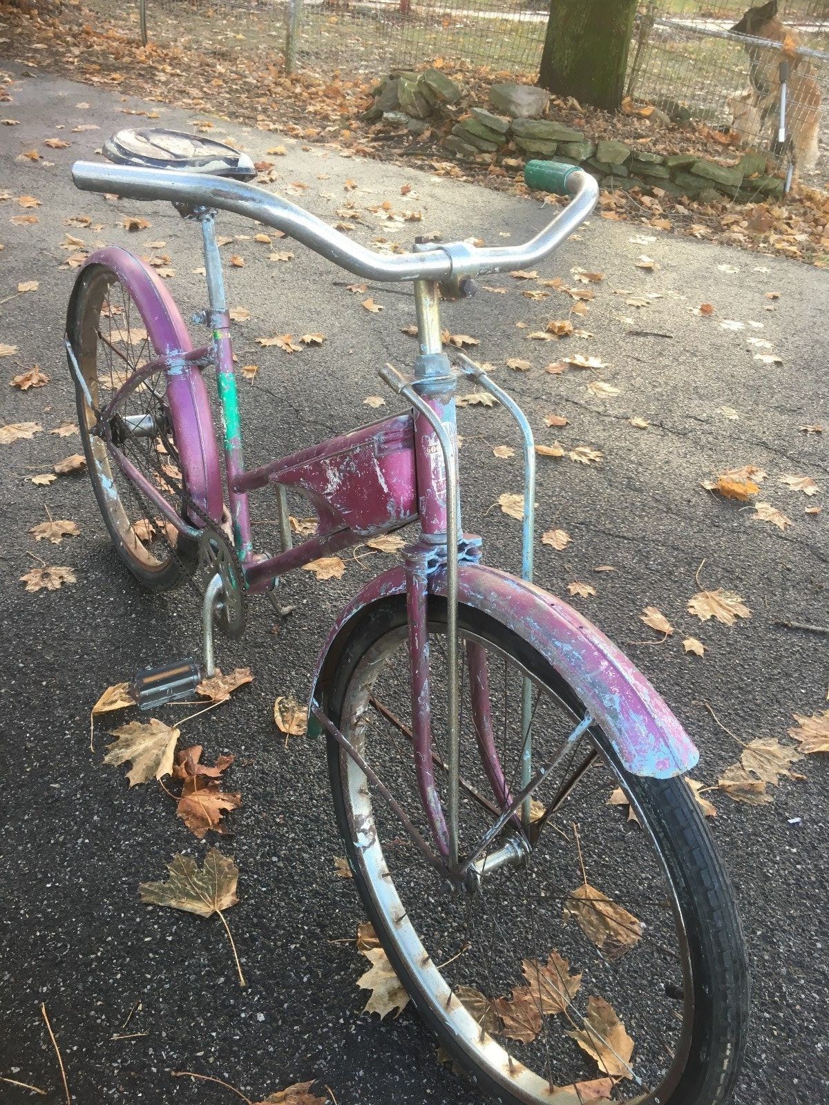 GOODYEAR 50'S BICYCLE VINTAGE FIRE POLICE . TANK BICYCLE SIREN