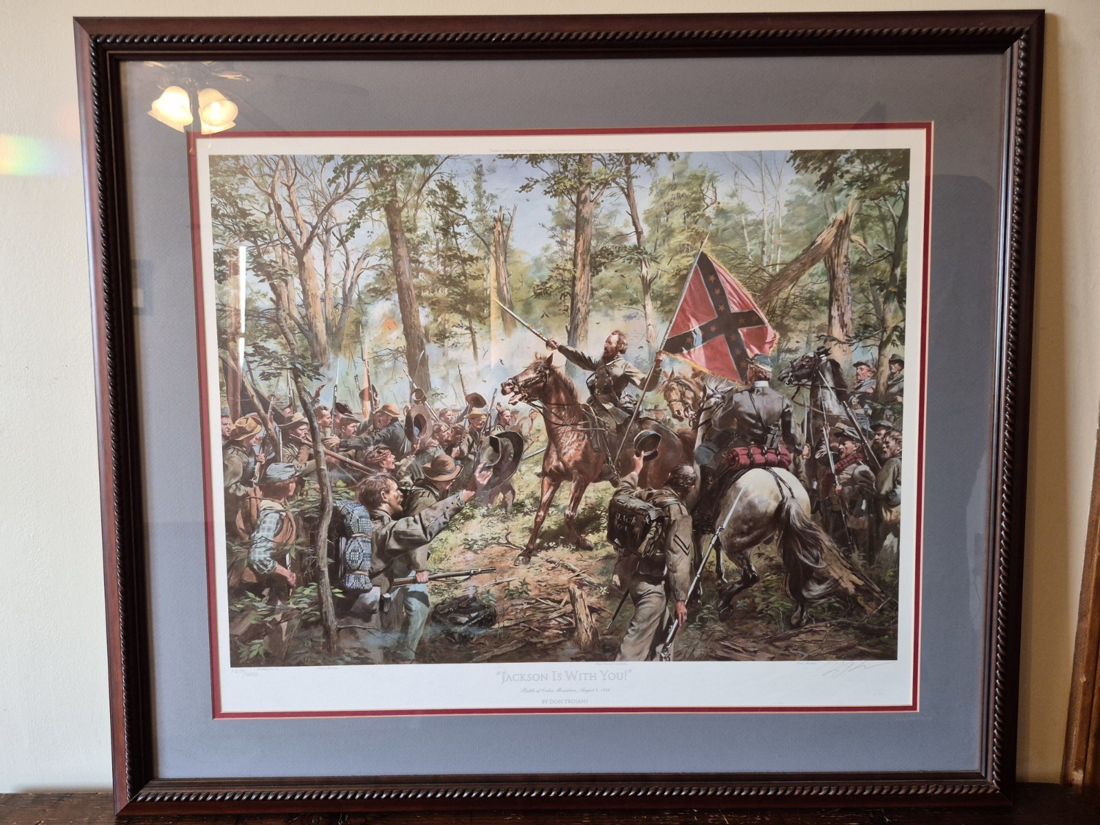 Don Troiani “Jackson Is With You!” Signed Limited Edition Print 1270/1500 COA