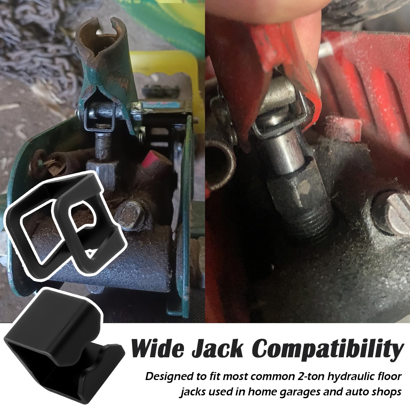 4PCS Floor Jack Parts with Ring Claw Clamps,Heavy 0.8*0.74*0.71 inch, Black