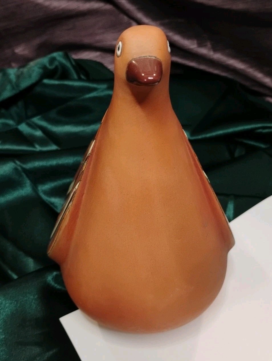Vintage EDUARDO VEGA Modernist Red Clay 8 Dove Sculpture Pottery, Nice!