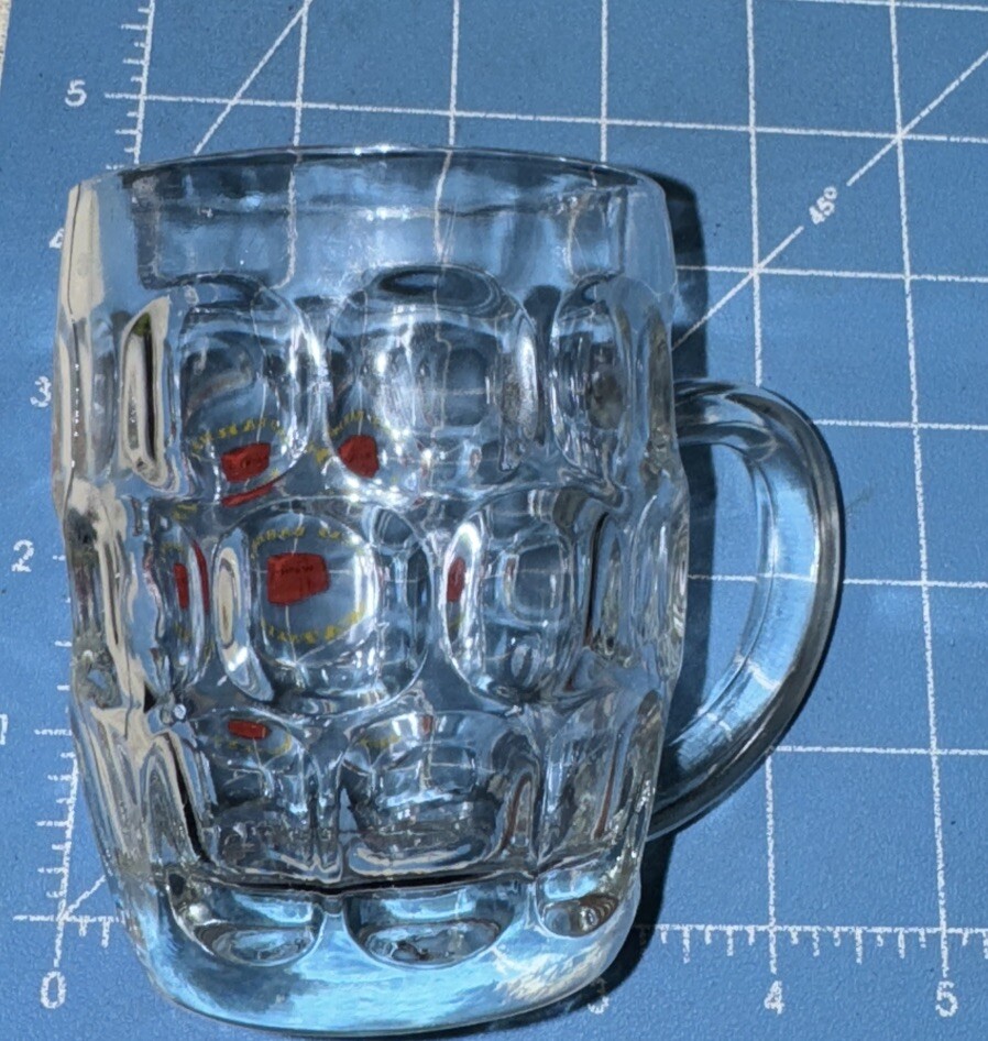 Vintage Collectible Watneys Red Barrel Beer Mug Glass 8oz London England