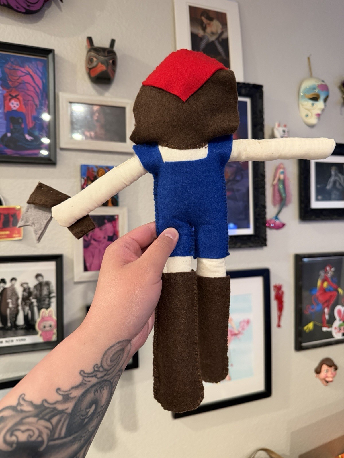 Maxine From X Handmade Raggedy Ann Style Doll 14” Inches