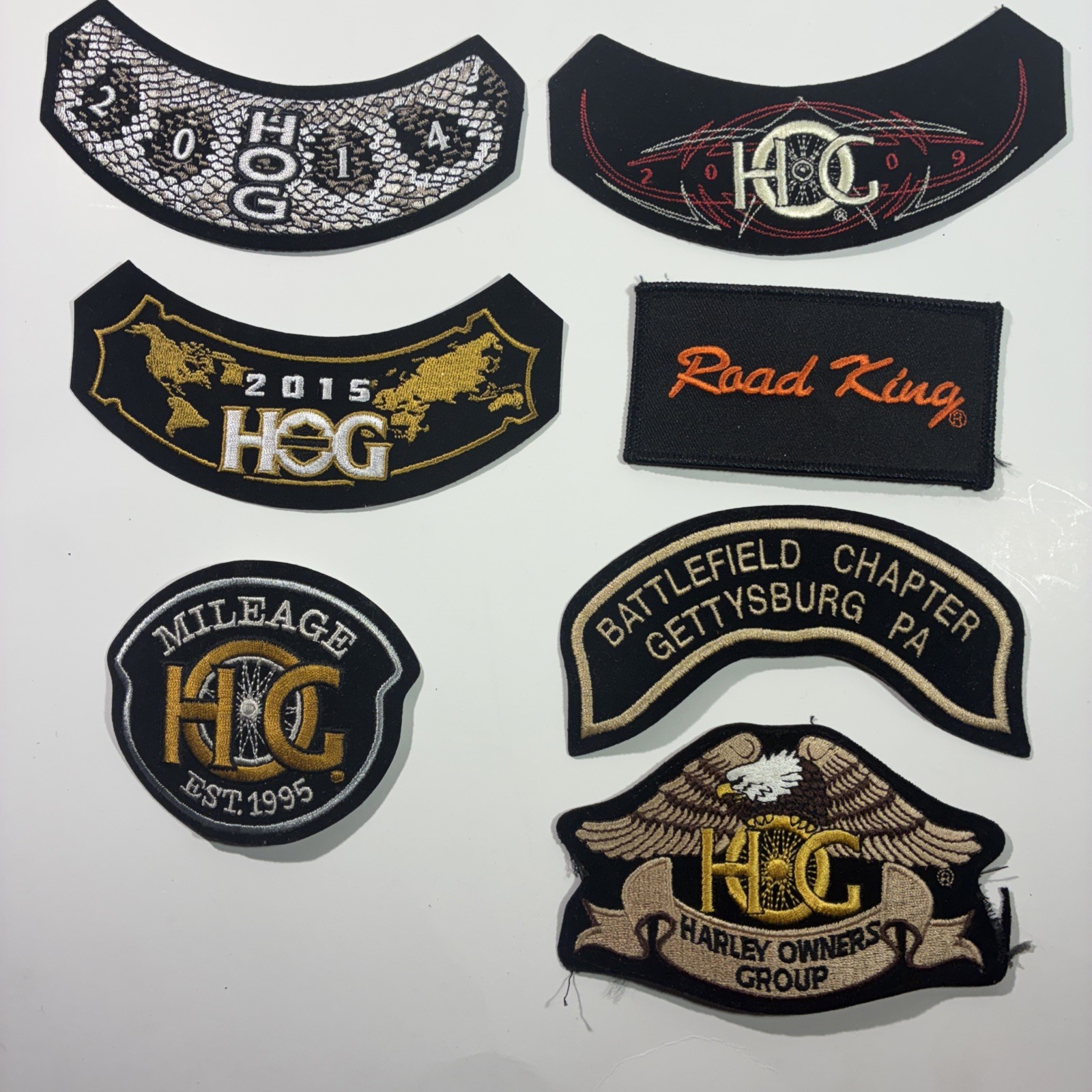 Harley Davidson Hog Lot Of 11 Patches