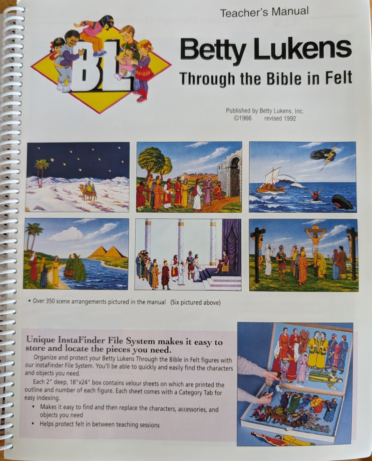 Betty Lukens Through the Bible in Felt Teacher's Manual and Felt Board Set 1992