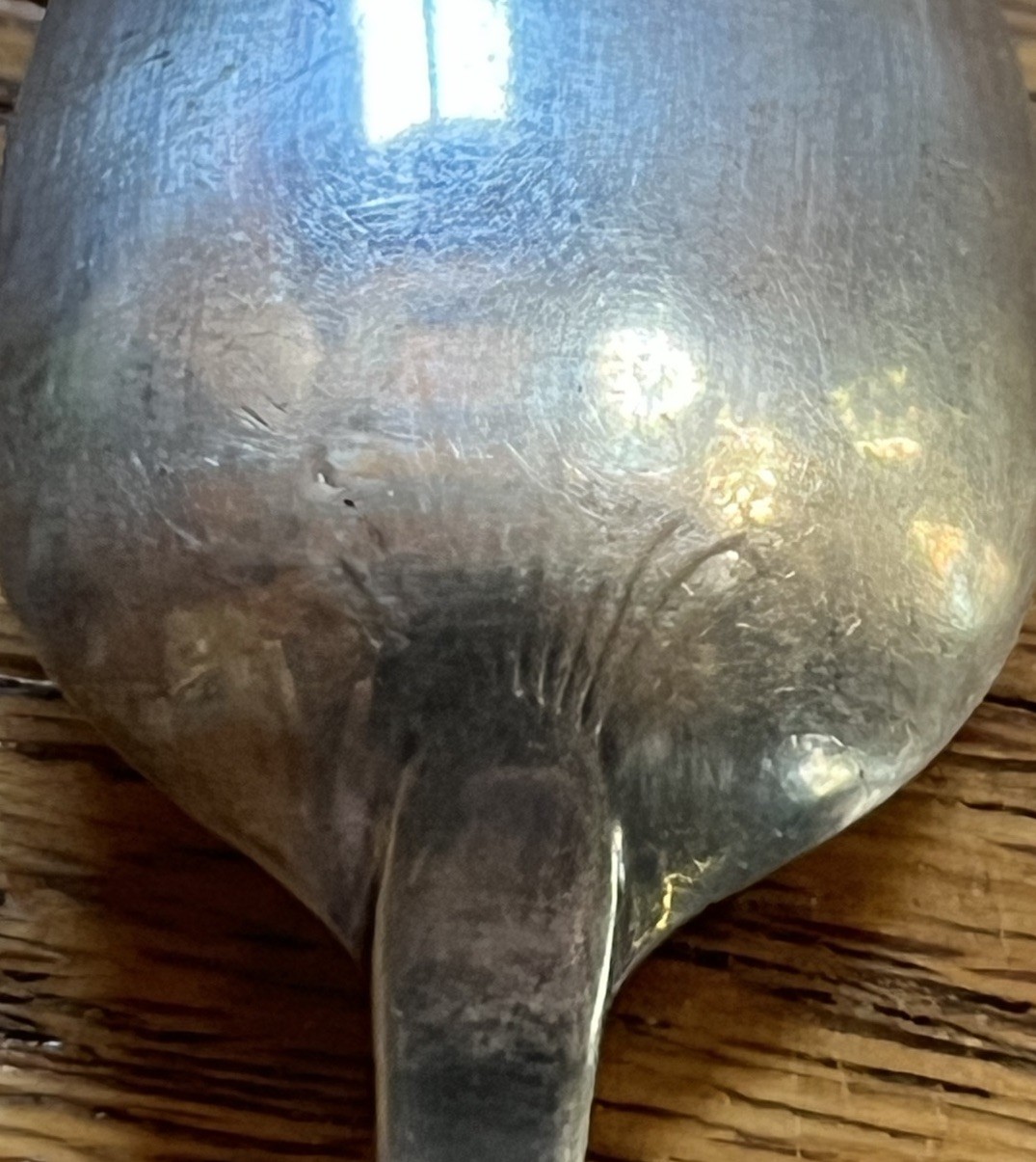 American Coin Silver Coffee Spoon Matthias Lamar Philadelphia 1781-1797 Monogram