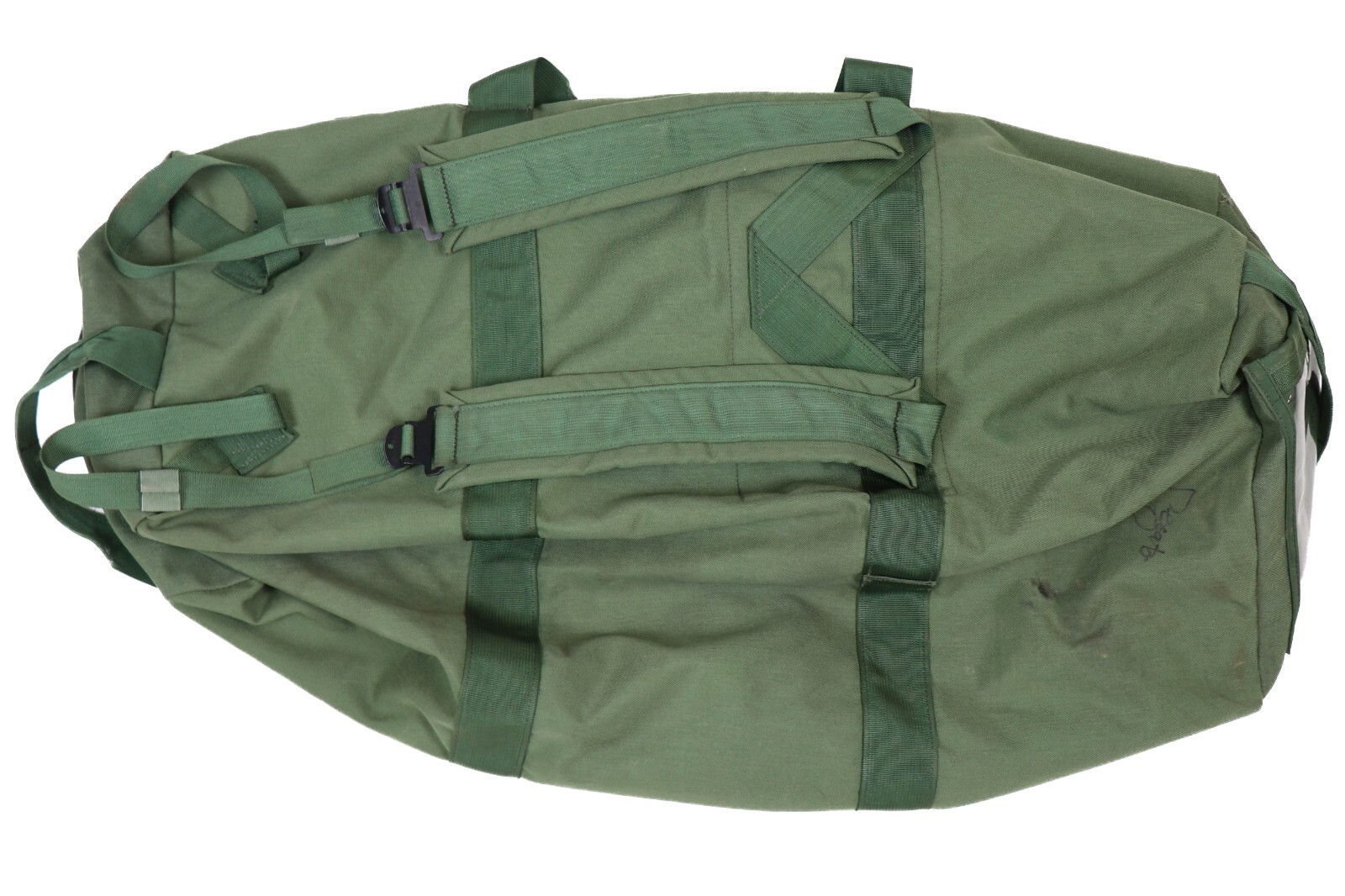 Improved Military Sea Bag US Army Duffle Sack Deployment Pack Green Side Zipper