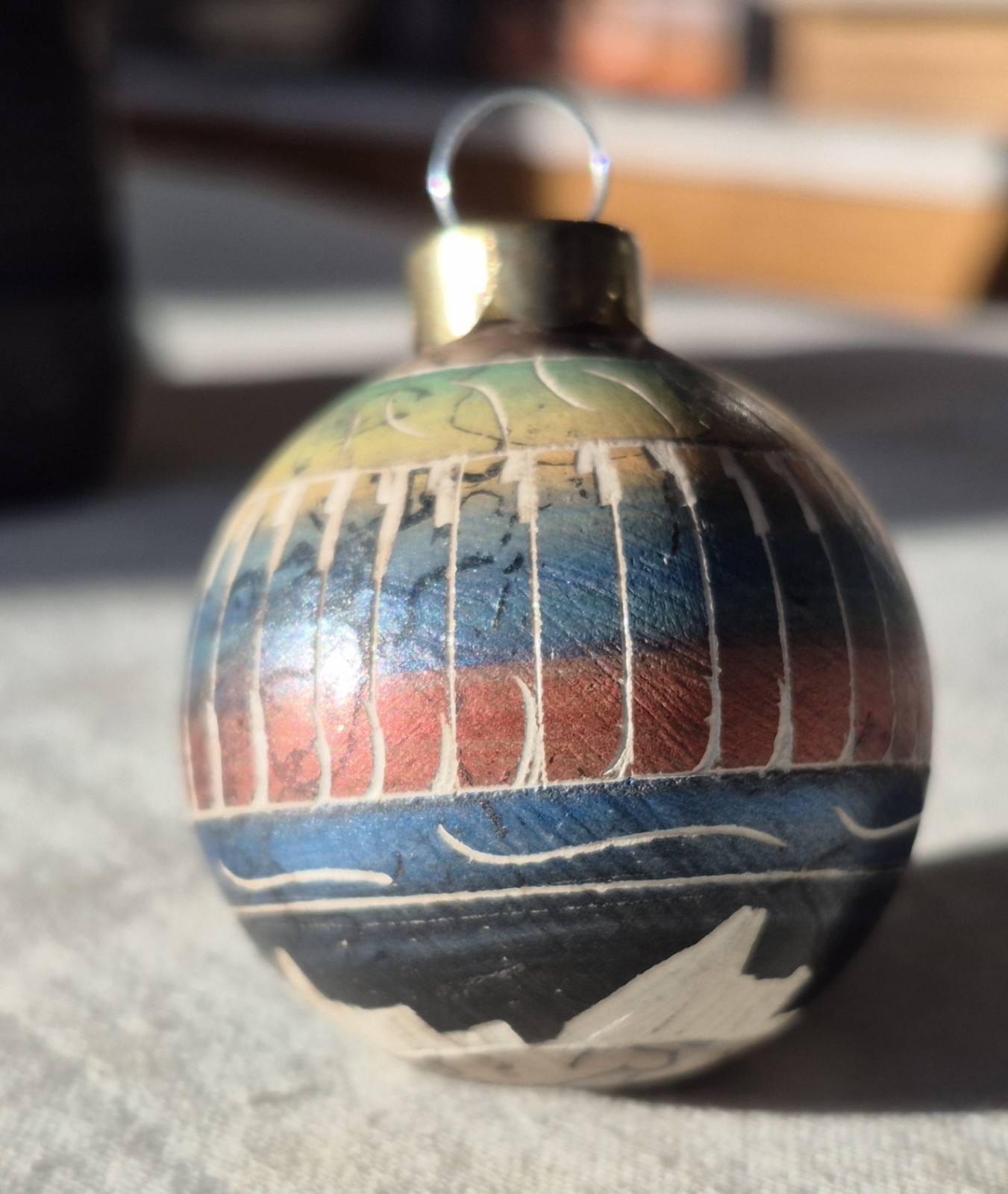 Vintage Native American Navajo Horsehair Ornament Signed