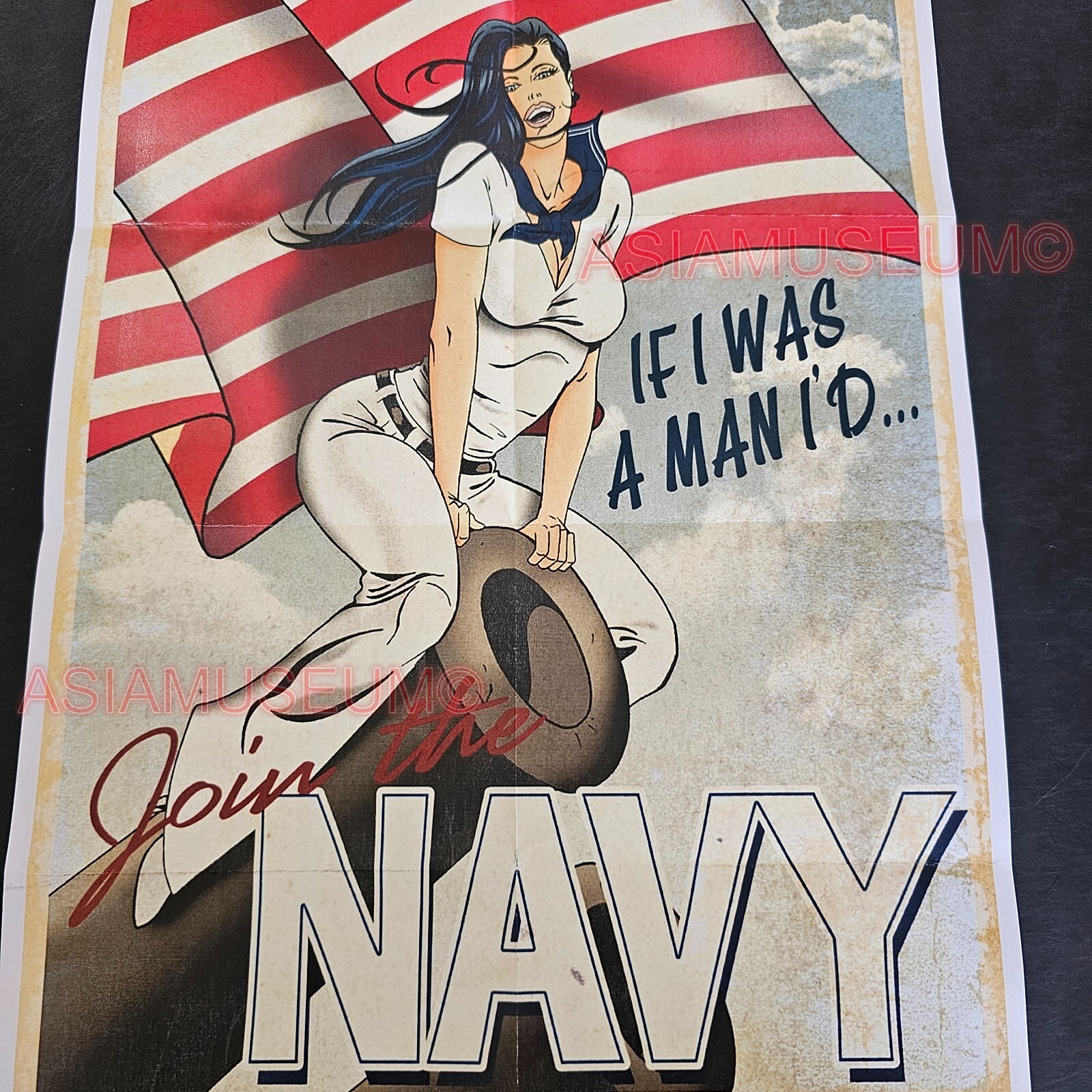 1944 WW2 USA AMERICA WOMEN ARMY SOLDIER NAVY WAR MILITARY PROPAGANDA POSTER G88