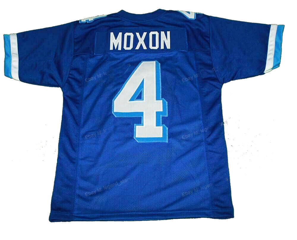 Movie Varsity Jonathan Moxon #4 Jersey West Canaan Coyotes Blues Youth/Men Sewn
