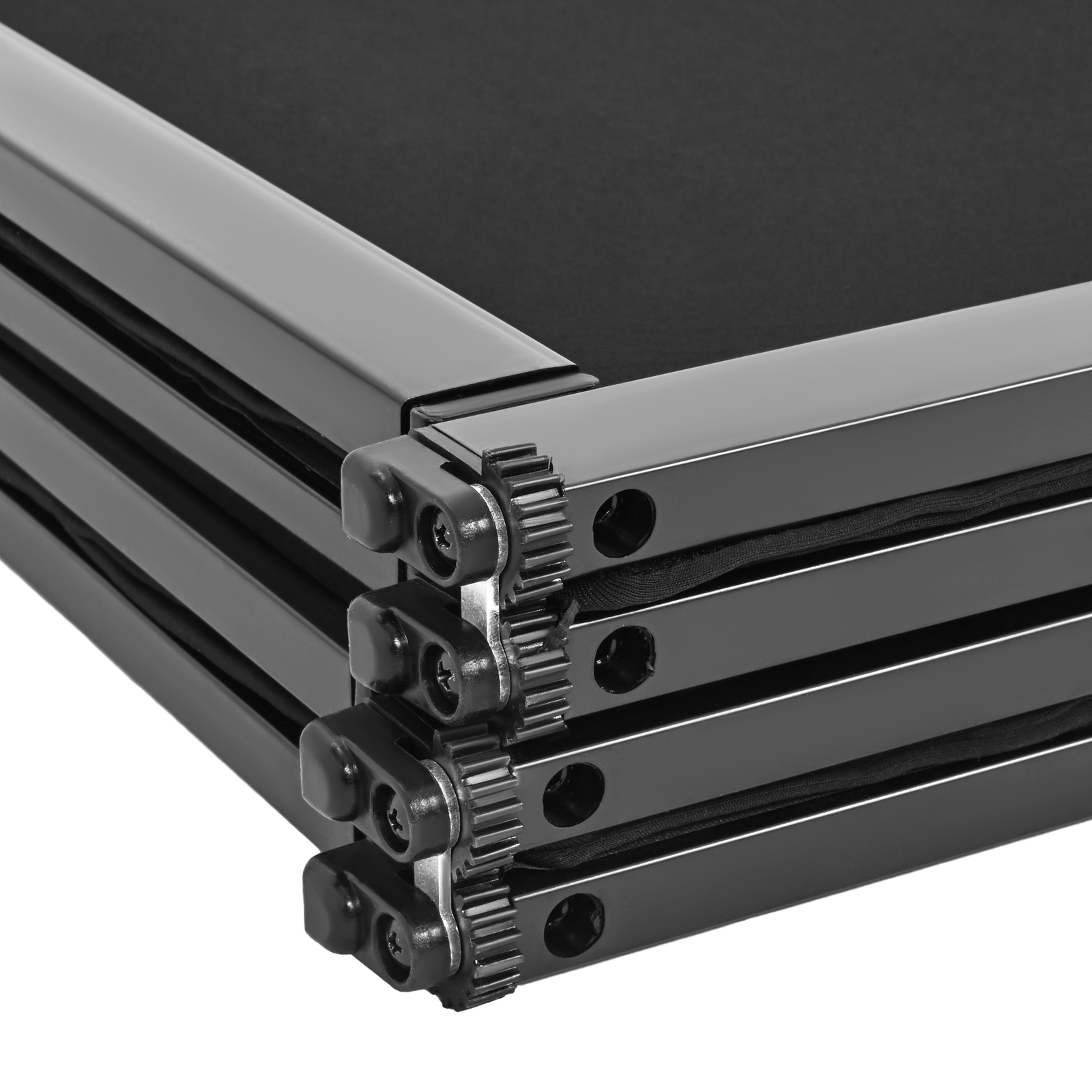 48"x 25" White+Black DJ Foldable Facade Portable Event Booth Panels w/Carry Bag