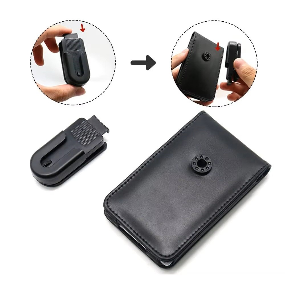 Black Folding Leather Protective Case for Apple iPod Classic 80gb/120gb/160gb