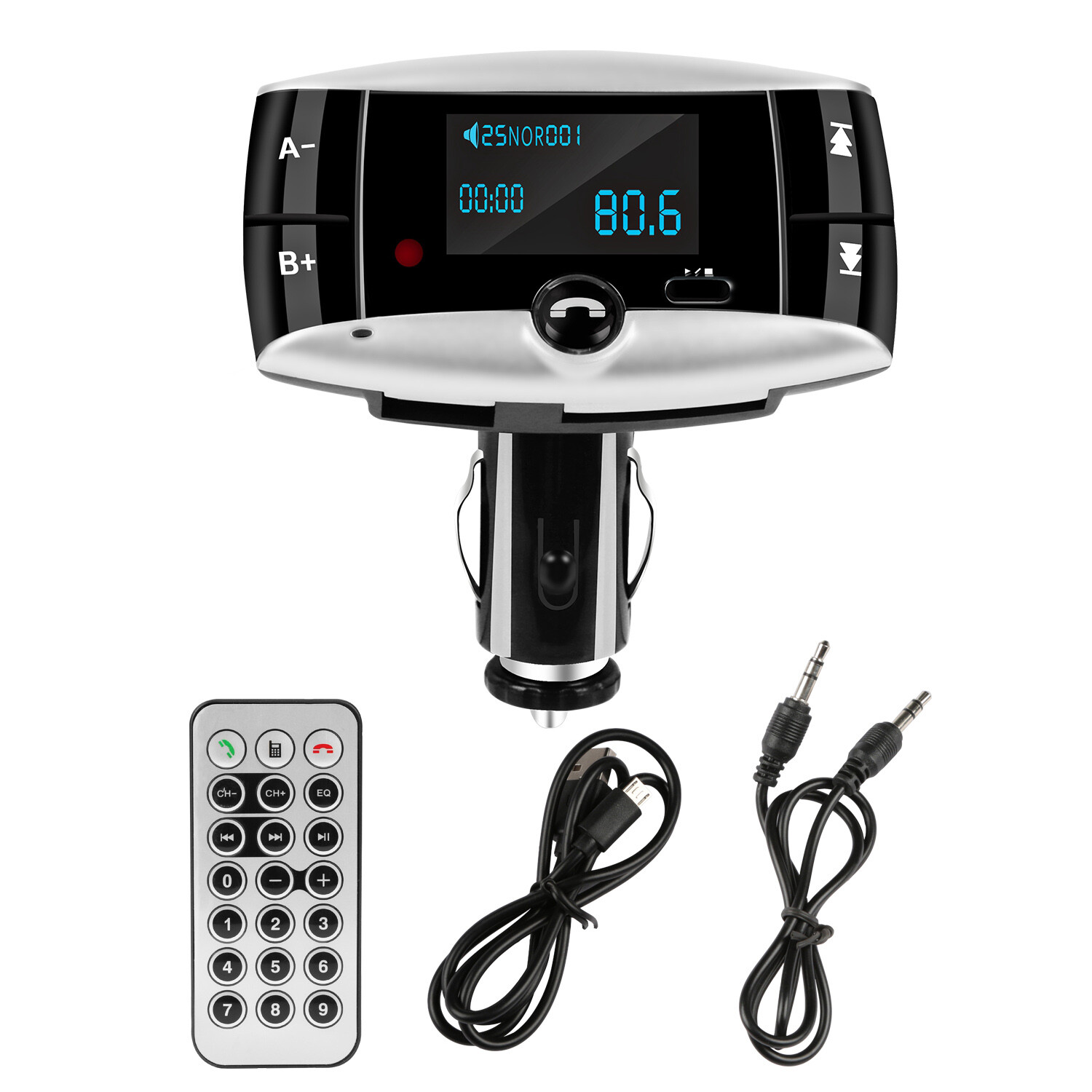 Call Car Charger,Wireless Transmitter Radio Receiver,Mp3 Audio Music Adapter