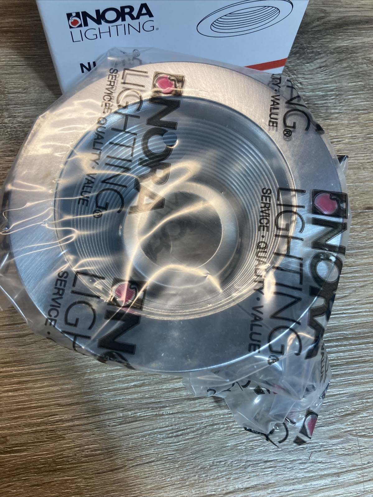 Nora Lighting NL-410N 4" Baffle Recessed Trim with Ring - Natural