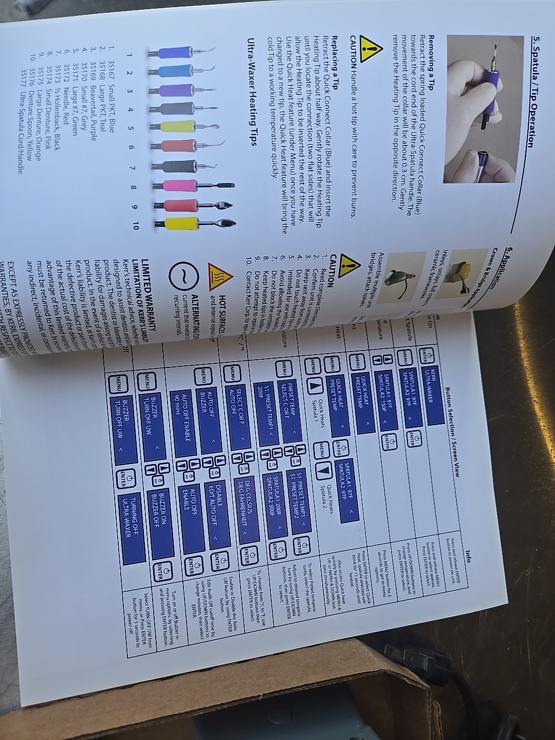 Kerr Ultra Waxer 2 & 2 handles W/Dipping Waxer