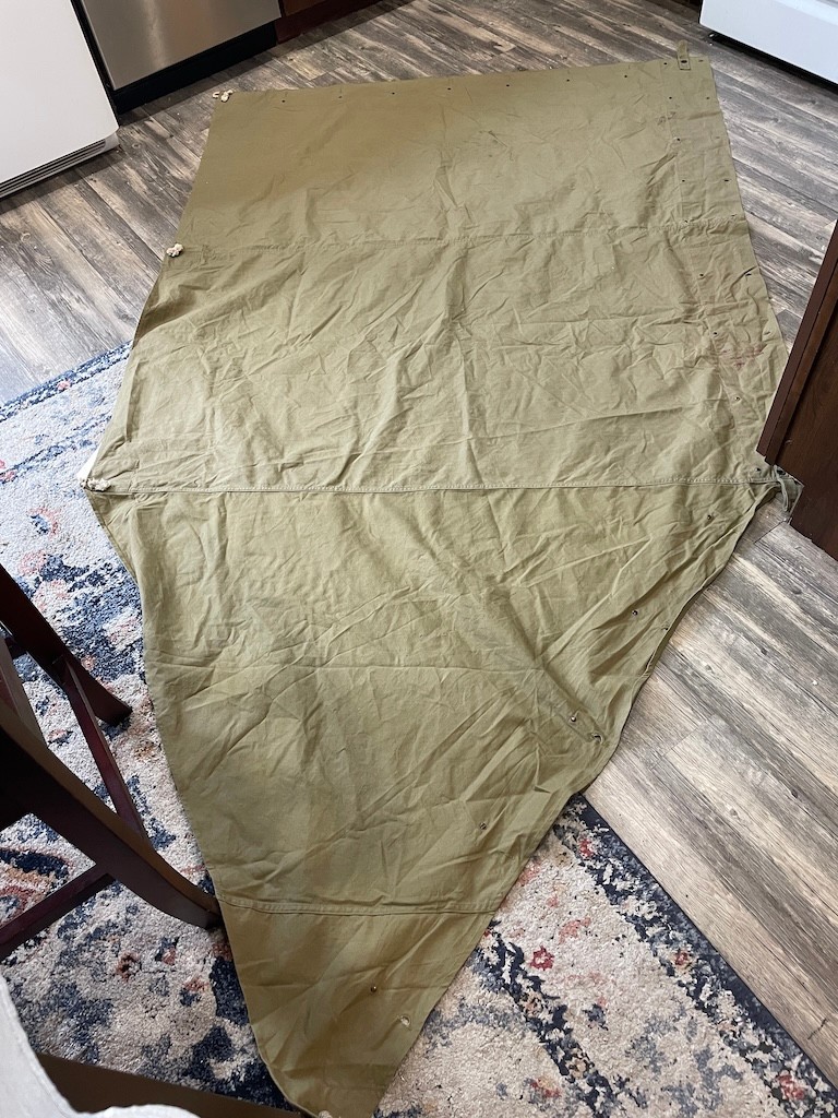 Original M1910 US Military Shelter Half EARLY RARE WW1 Doughboy Pre WW2 Tent Pup