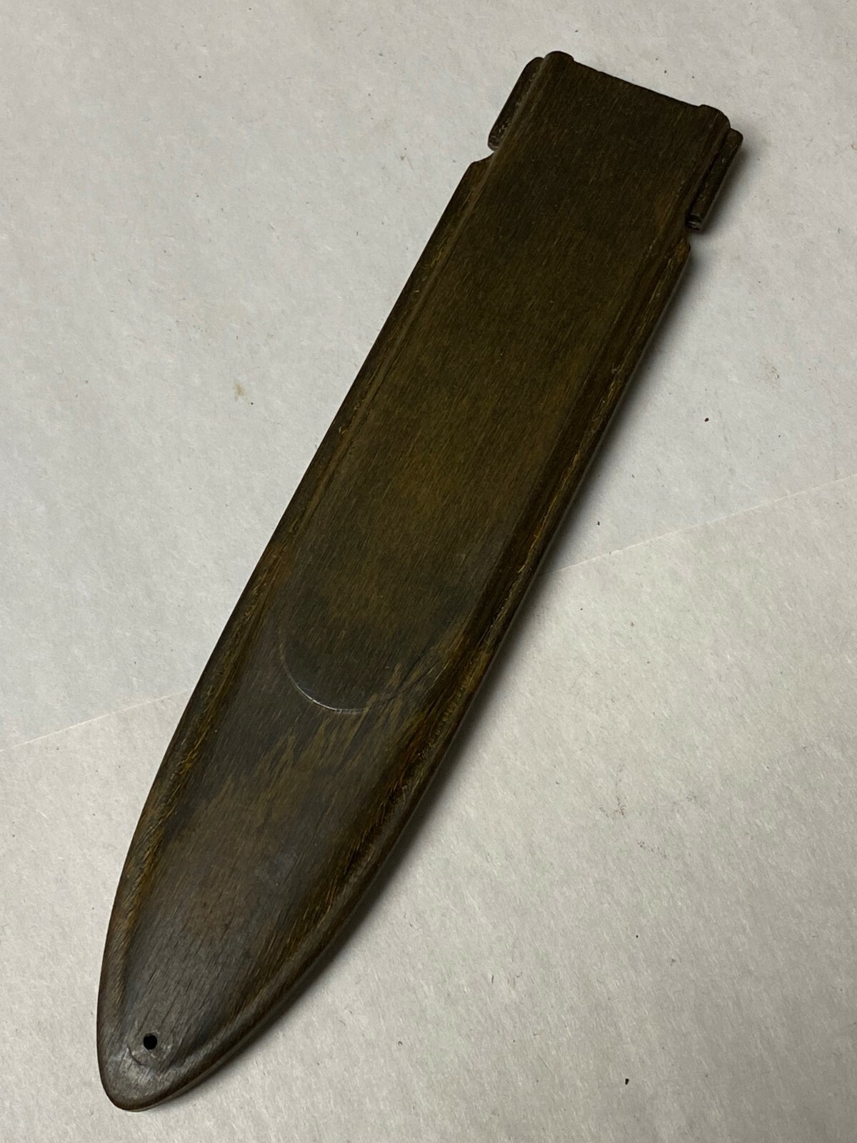 ORIGINAL NATO ISSUE WOOD STYLE SHEATH REPLACEMENT FOR M8A1 SCABBARD.