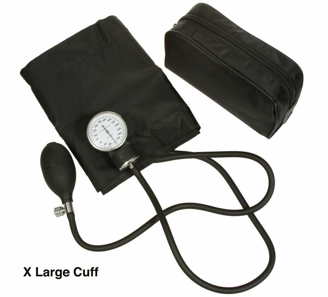 Manual Blood Pressure Monitor BP Cuff Gauge Aneroid Sphygmomanometer Machine Kit