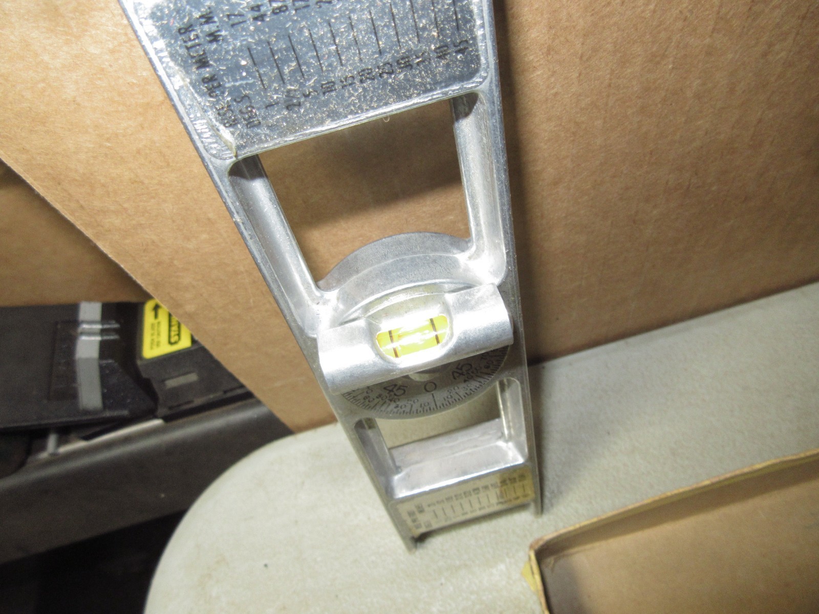 Vintage Pro-Mag- Level CURV-O-MARK Magnetic Inclinometer w/box barely used look