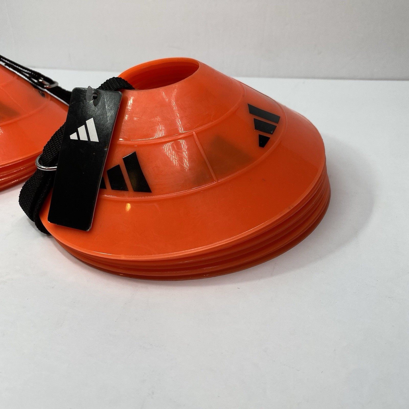 Lot of 2 Adidas FIELD CONE MARKERS Soccer TrainingTotal of 20 w Carry Strap NEW
