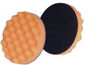 3M FinesseitFoam Buffing Pad 3-1/4 in Orange Foam Black Loop