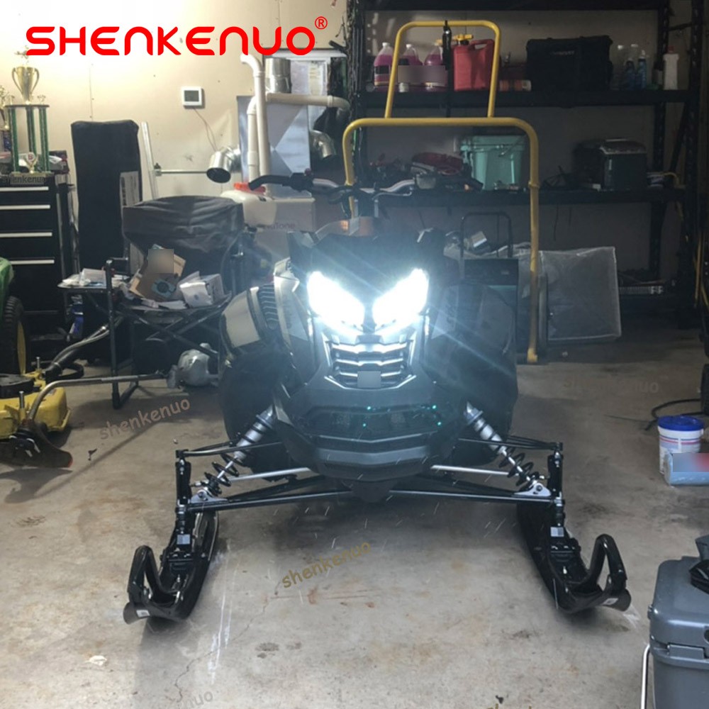 Pair Hi/Low Beam Bright LED LIGHT BULBS For SKI-DOO Gen4 pn 415130081 12v 100W