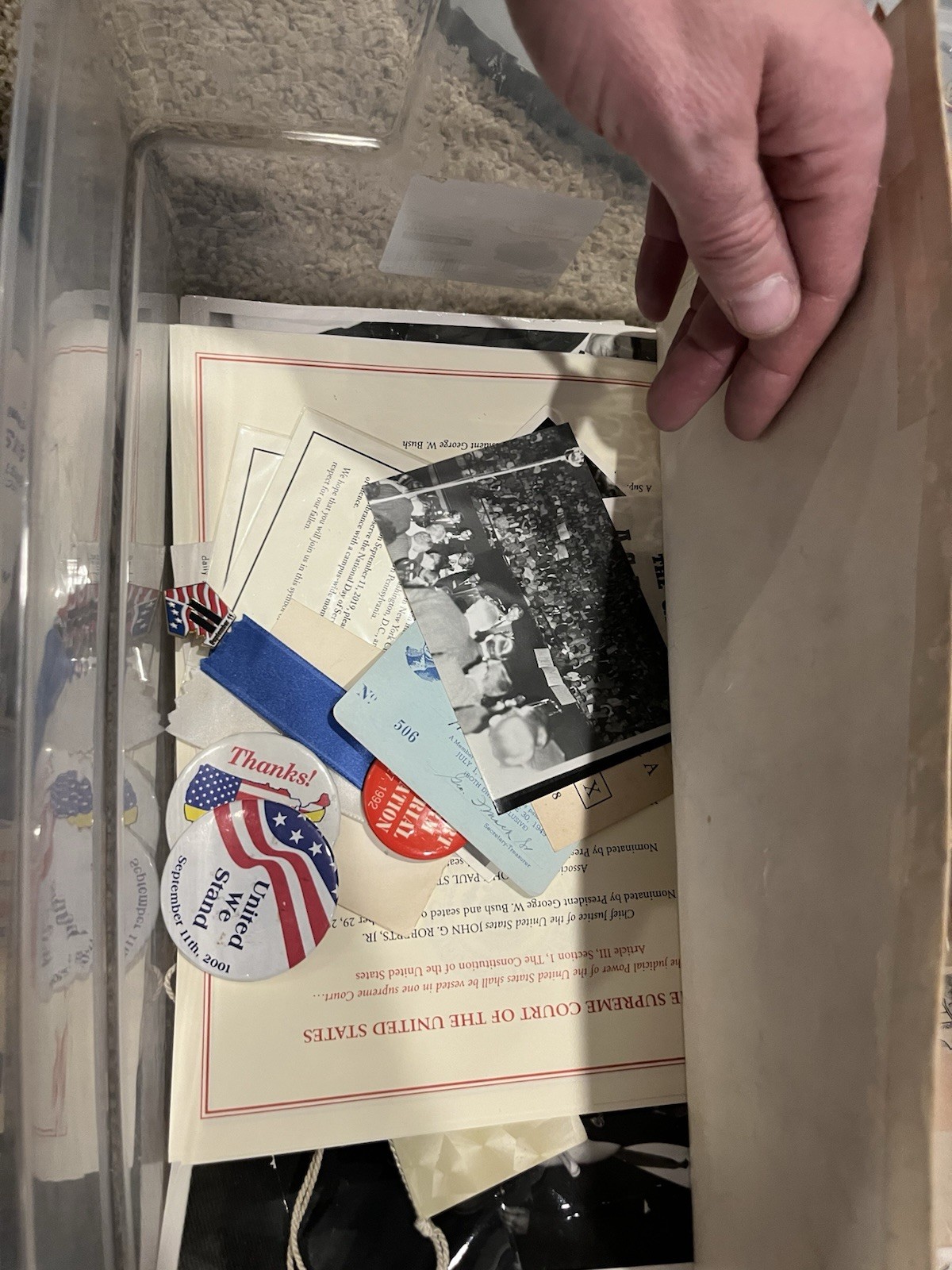 Political Ephemera Lot Paper, Pins, Collectibles, Stickers, Match By The Pound!