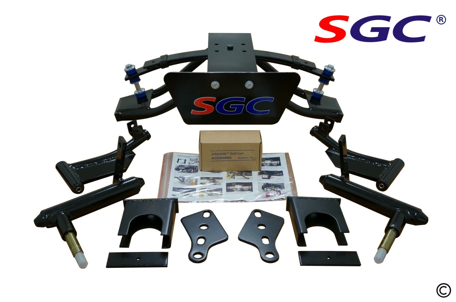 SGC 6" A-Arm Lift Kit for Club Car PRECEDENT Golf Cart / HD Rear Leaf Springs