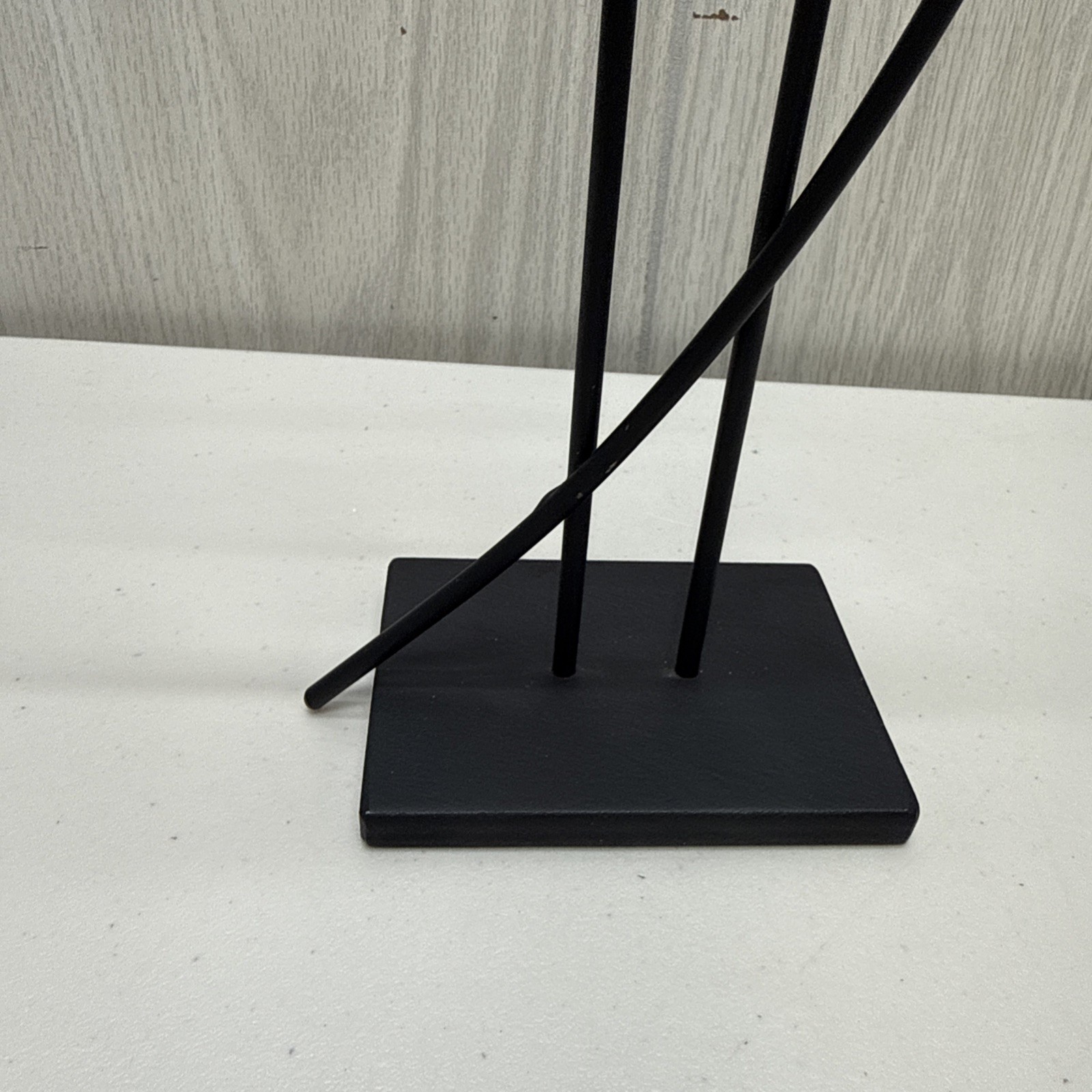 Rick Martin 2011 Post Modern Metal Candlestick Holder Atomic Spherical Abstract