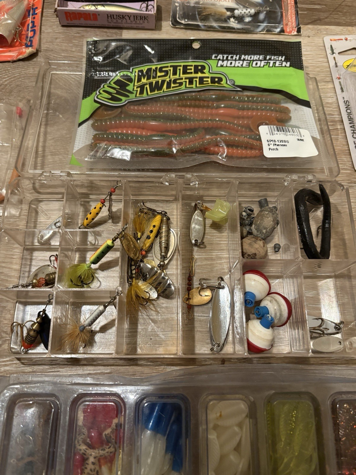 Fishing Bundle: Lures, Sinkers, Hooks, Bobbers, Tackle Box & Misc - Fast Ship!
