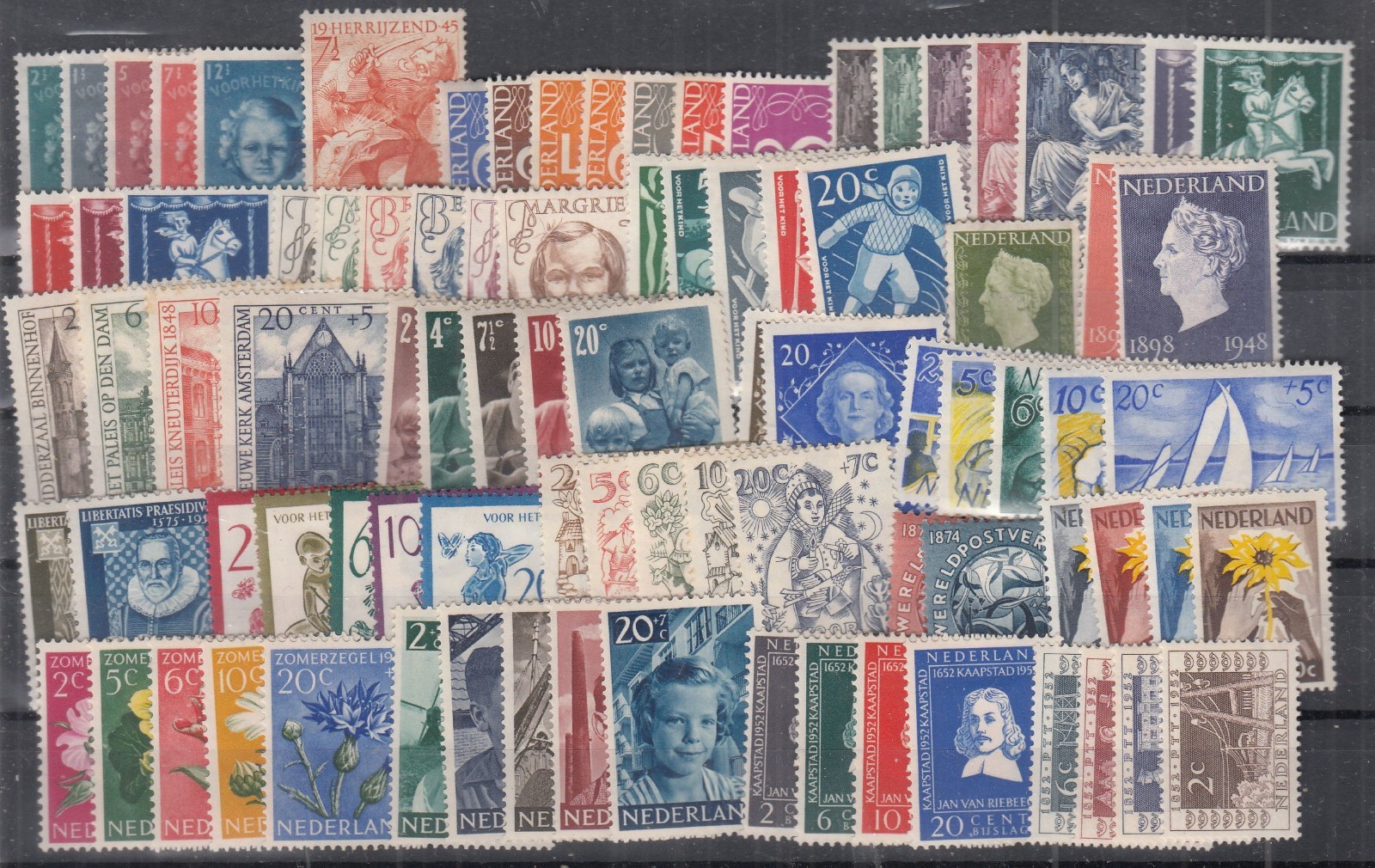SY26745/ NETHERLANDS – 1945 / 1952 SUPERB MINT COLLECTION – CV 240 $
