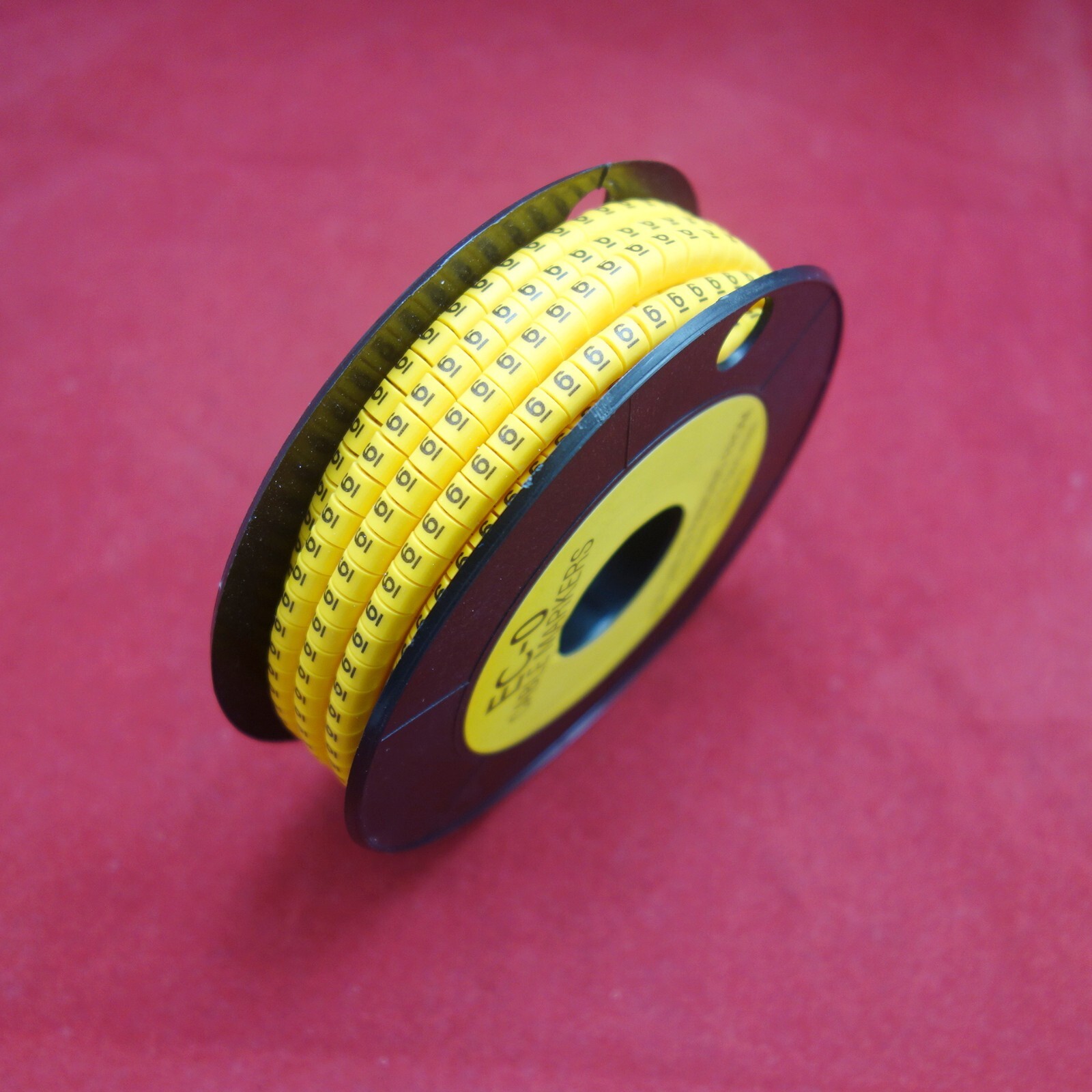 1Roll EC-0 Cable Markers 1000pcs For 0.75-3mm2 wire Number 0-9 soft PVC