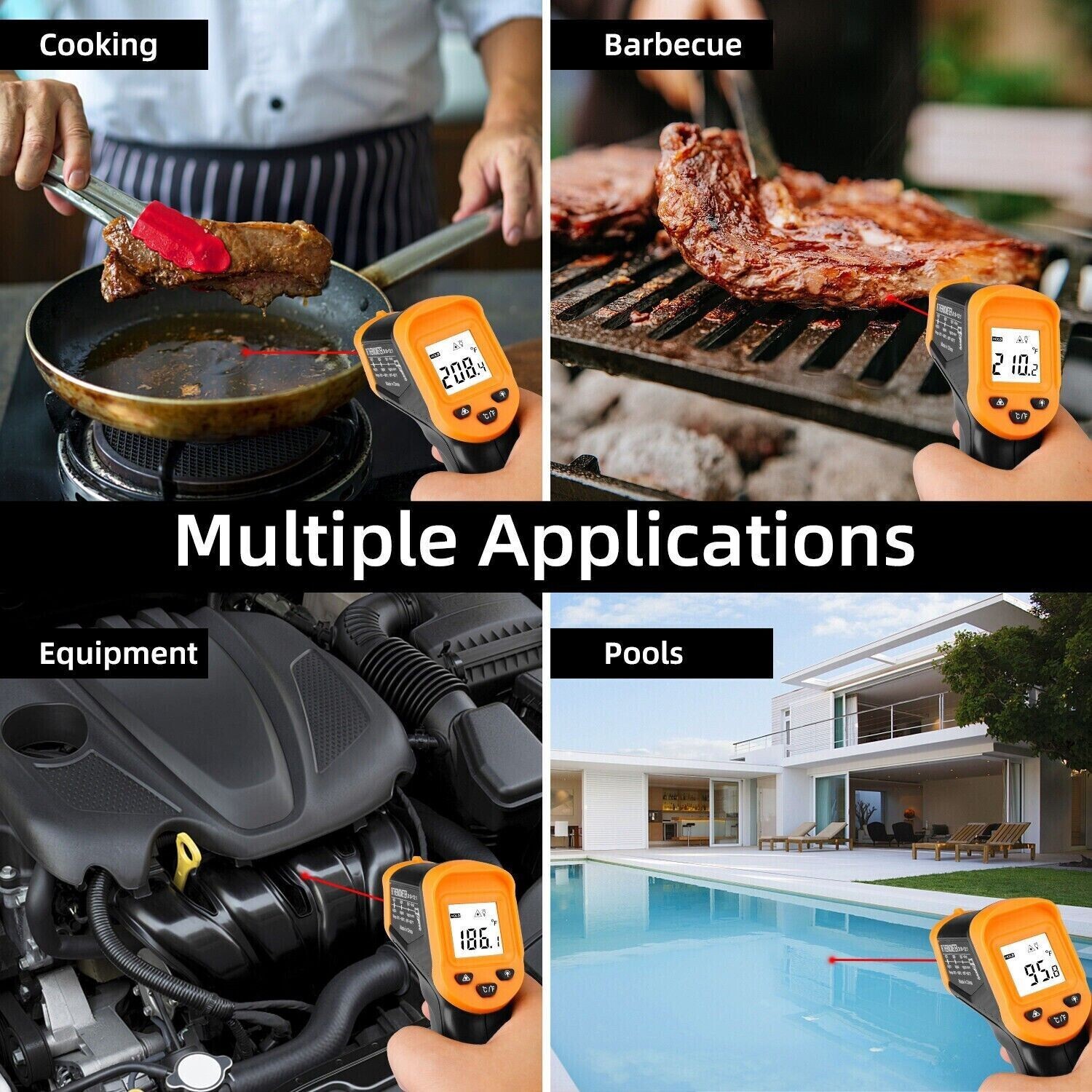 Infrared Thermometer Non-contact Digital Laser Infrared Temperature Gun