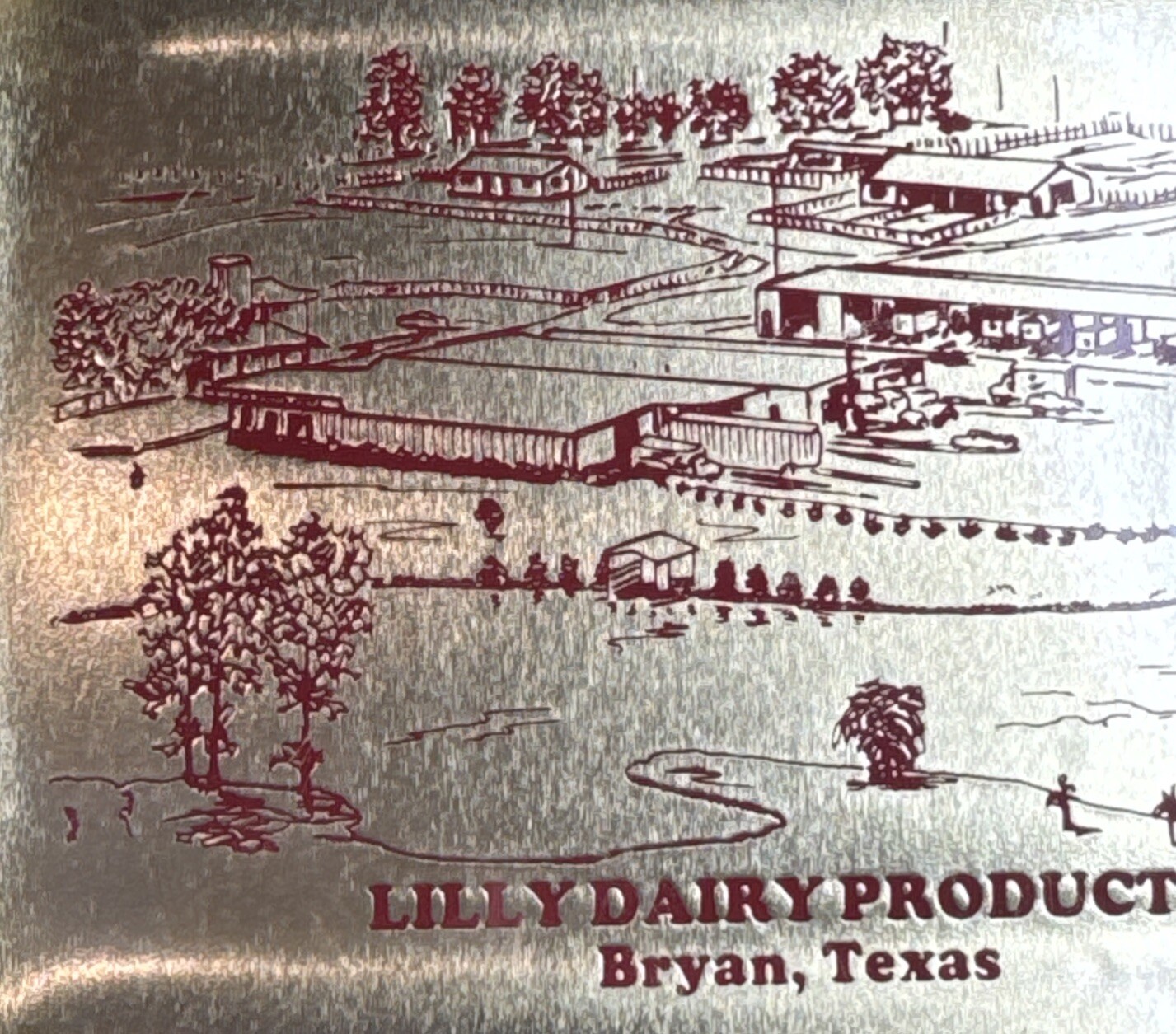 Vintage Lilly Dairy Products Tray / Bryan Texas / Milk Dairy Advertising / New