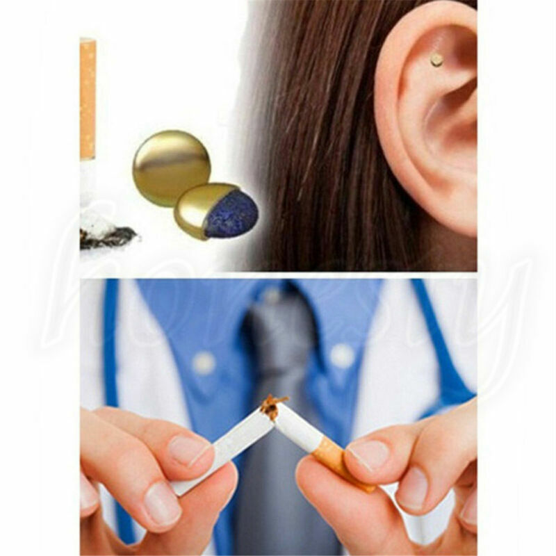 2X Quit Smoking Stop Smoke Ear Auricular Magnet Therapy Acupressure Healthy Care