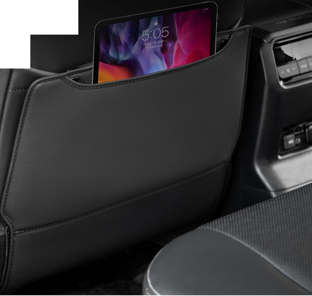 PU Leather Car Seat Back Anti-Kick Mat Pad Universal Protector Cover Accessories