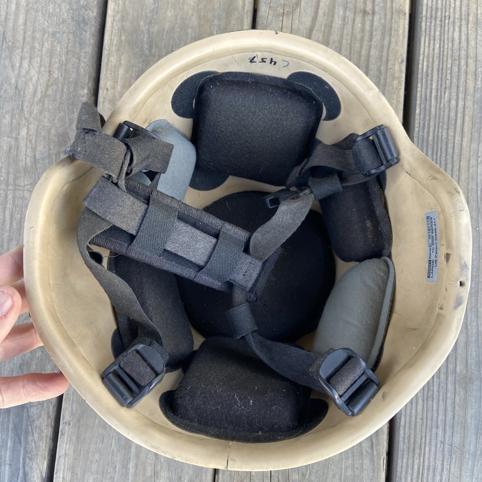 Vintage US Military MSA Combat Helmet TC 2000 Large