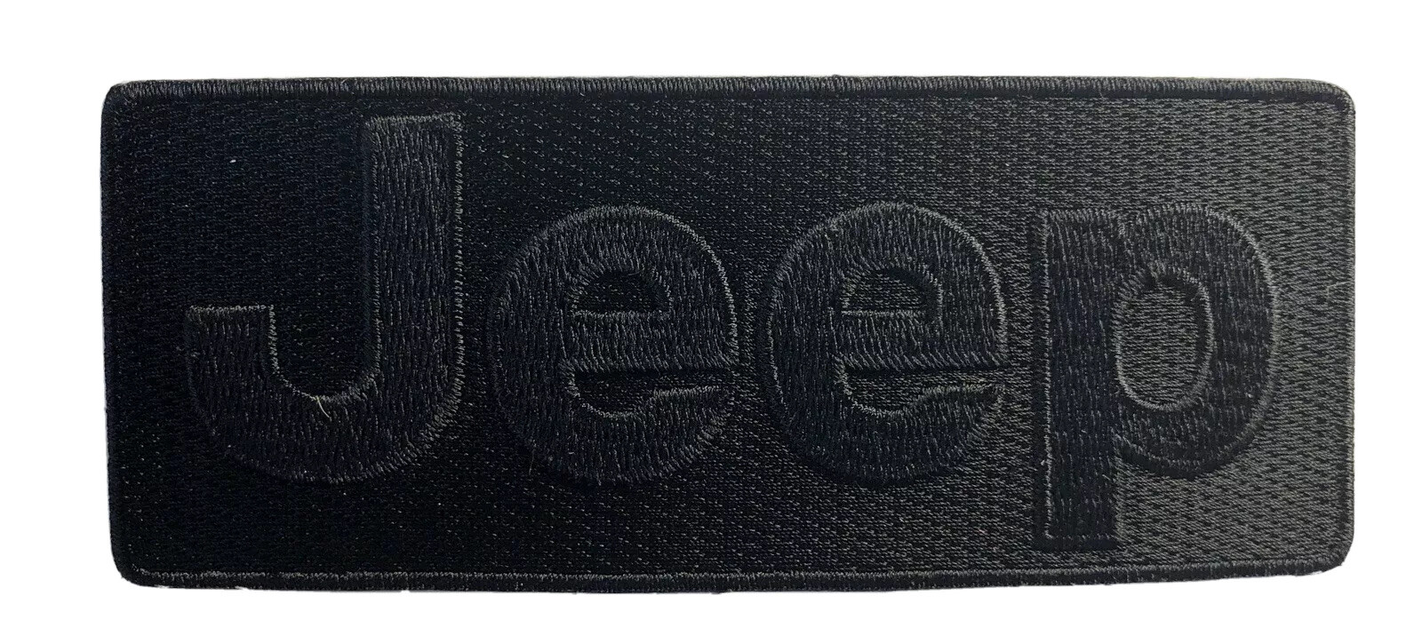 JEEP Black On Black Embroidered patch 2"x5"