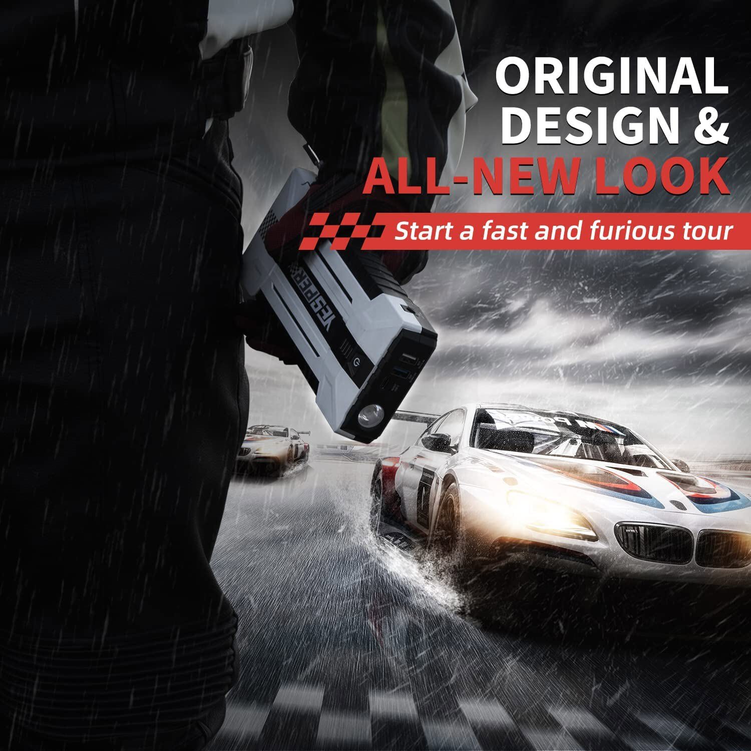 YESPER 4120A Car Jump Starter Booster Jumper Pack Power Bank Battery Charger US